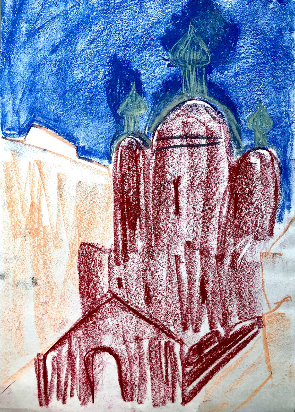 Город (пастель)