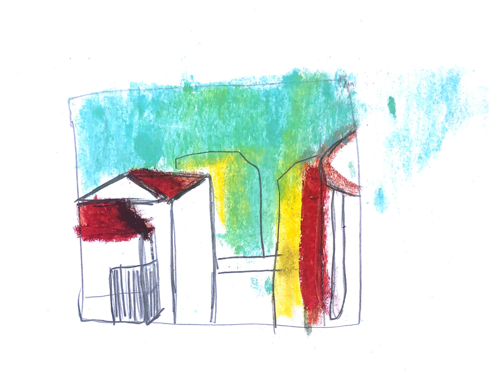 Город (пастель)