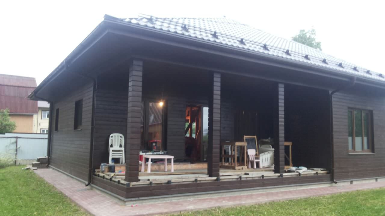 Каркасный дом листвиница