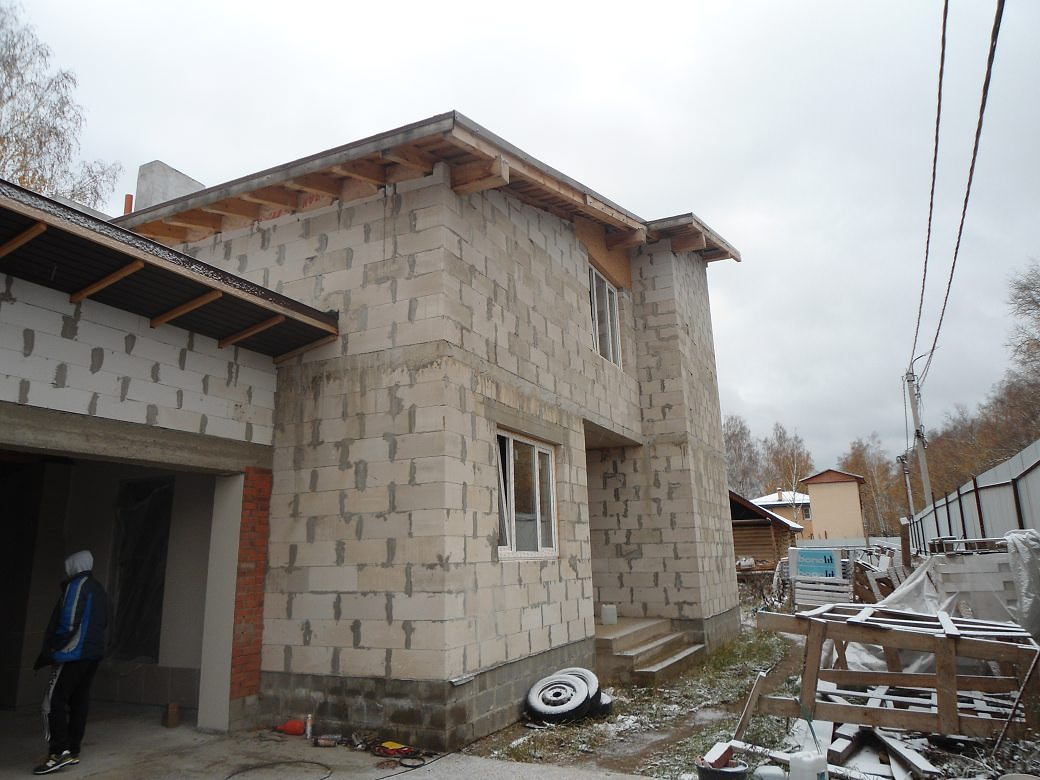Дом из блока Монино