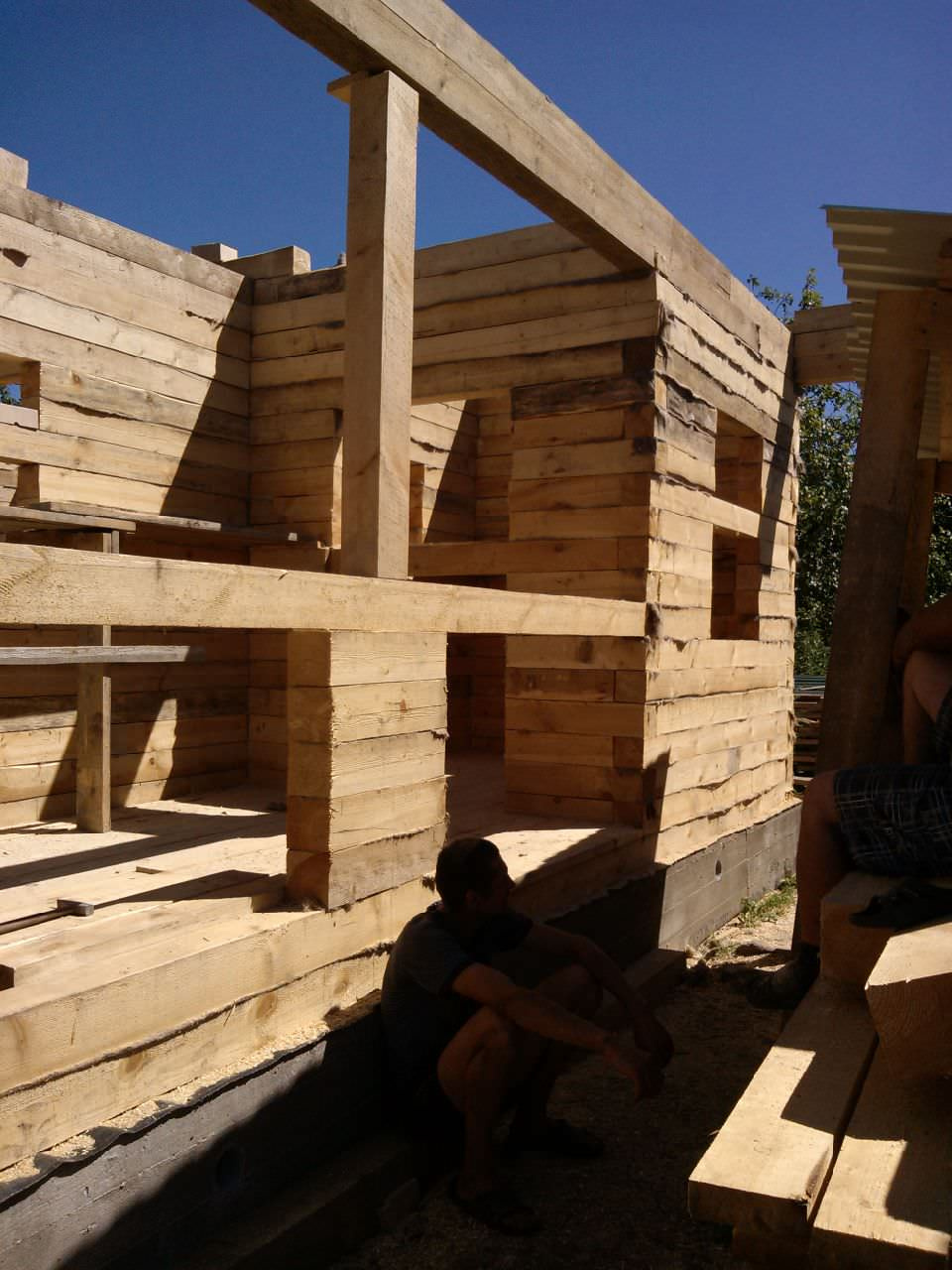 Дом из бруса для бабушки