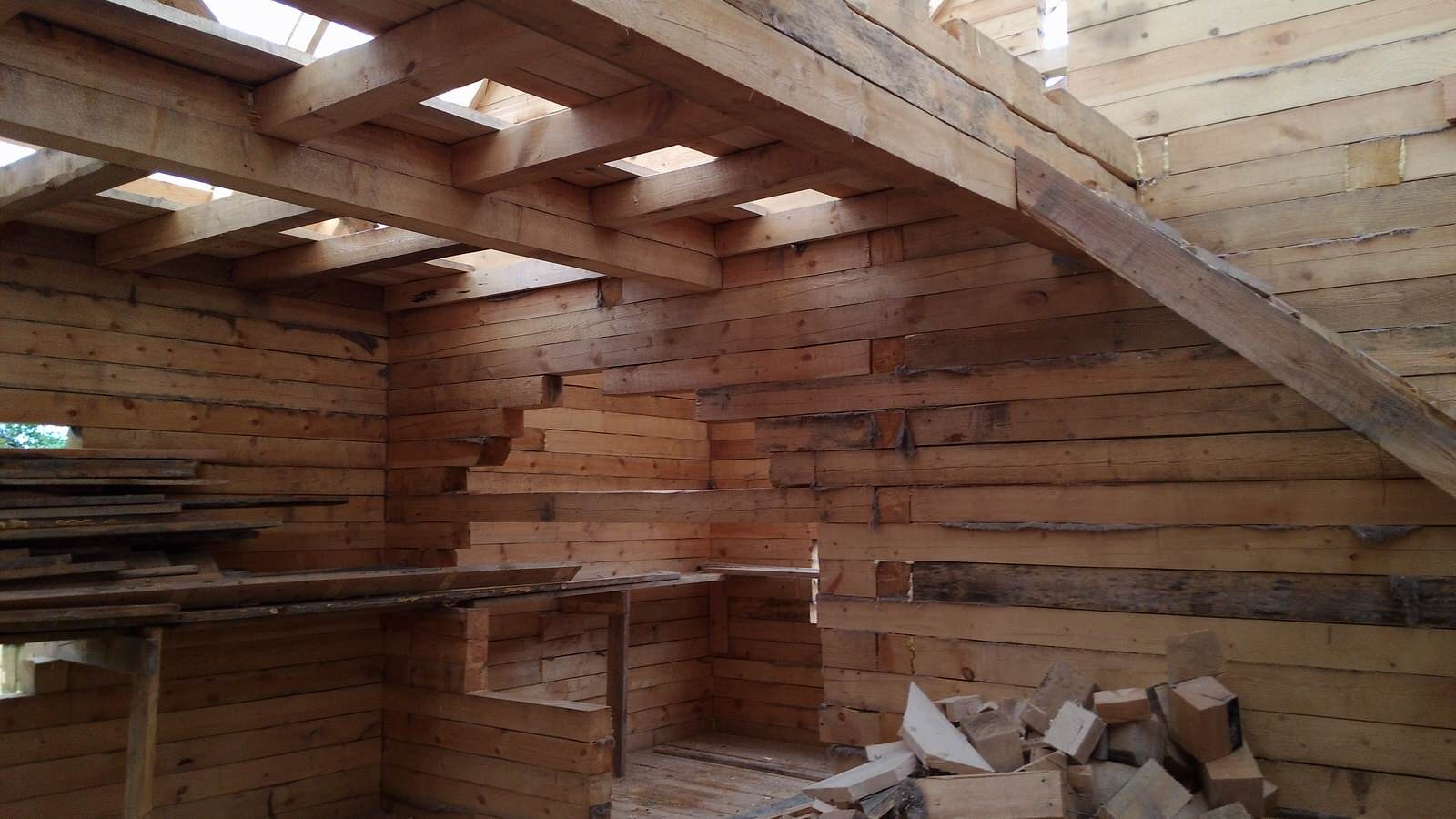 Дом из бруса для бабушки