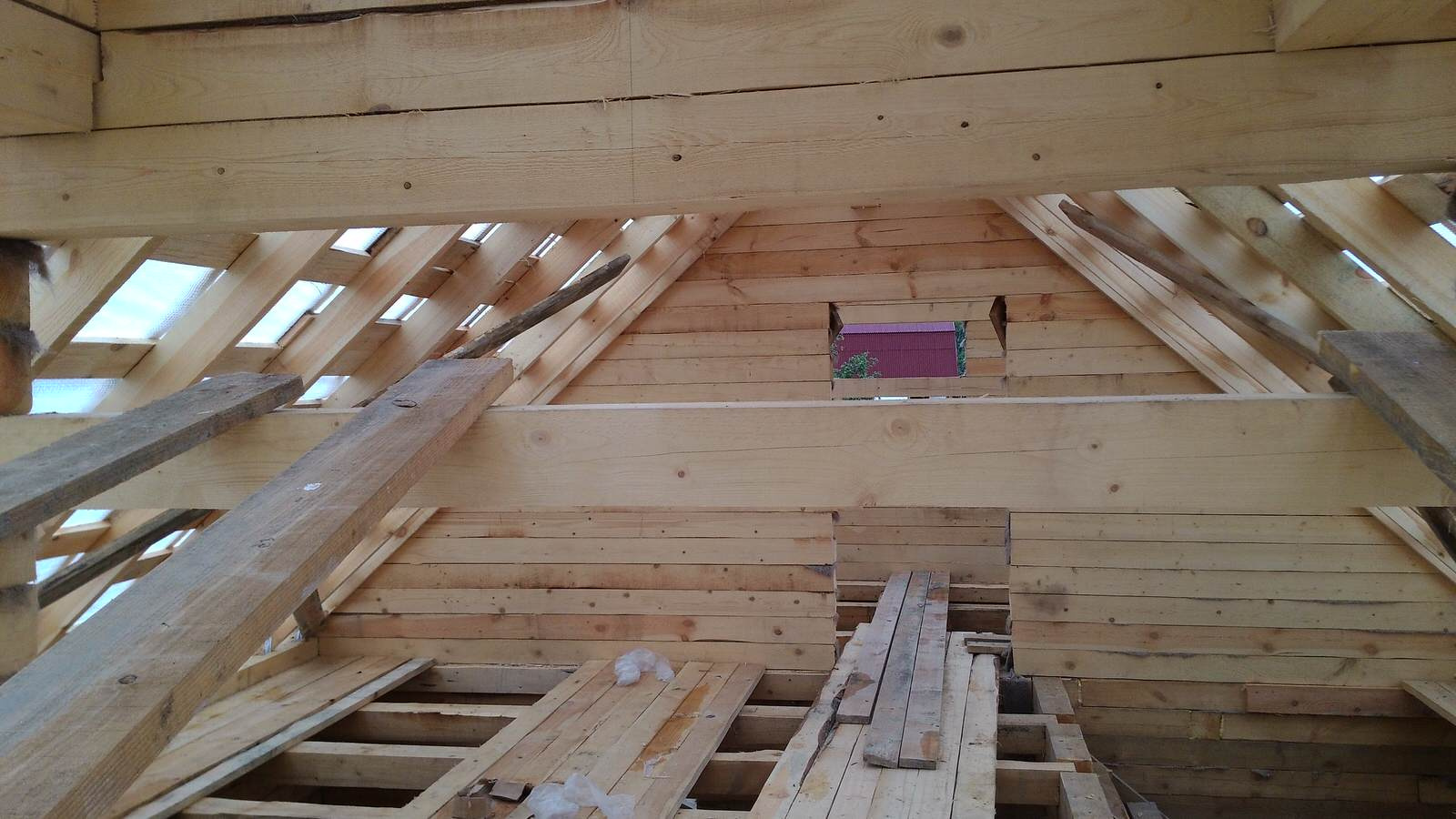 Дом из бруса для бабушки