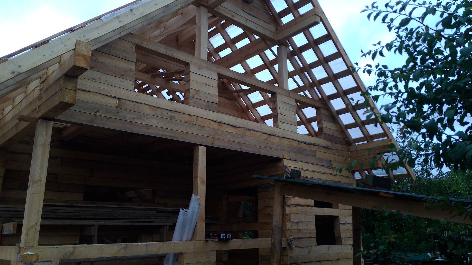 Дом из бруса для бабушки