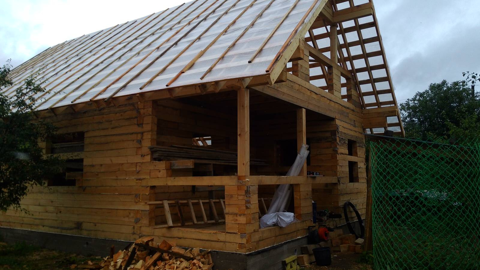 Дом из бруса для бабушки