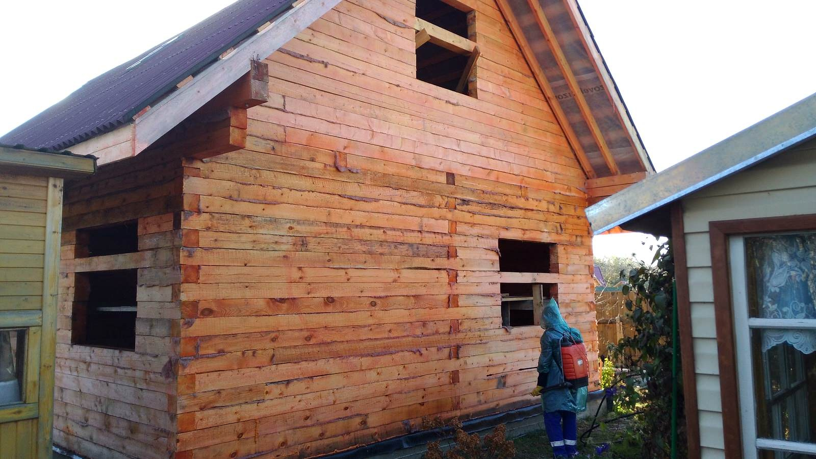 Дом из бруса для бабушки