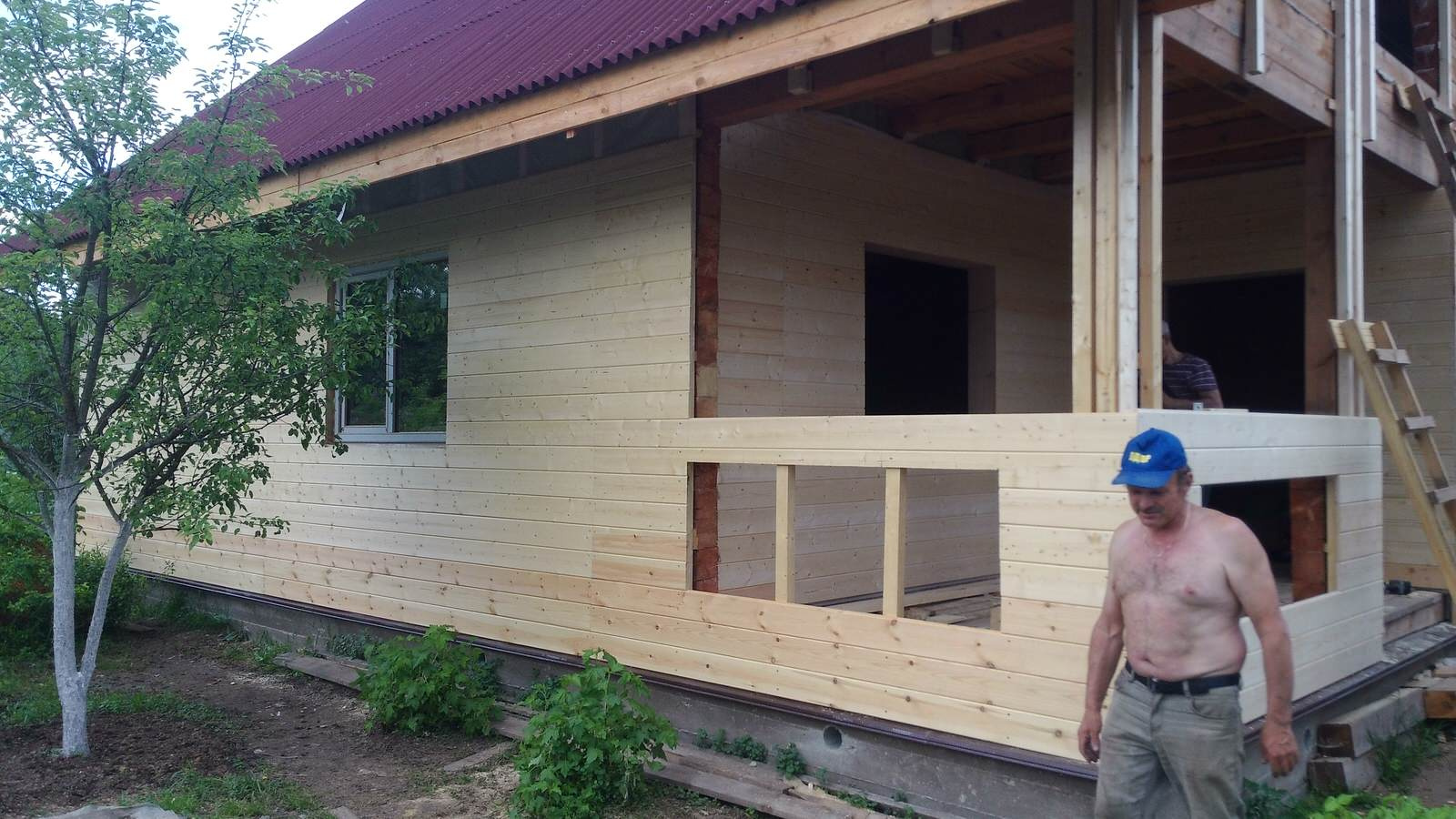 Дом из бруса для бабушки