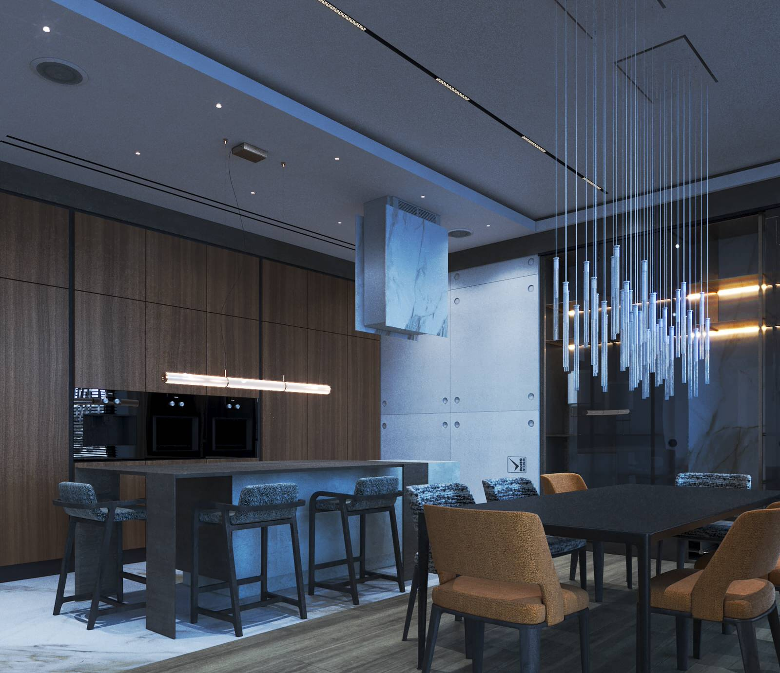 New design project apartment in Vladivostok, residential complex Aquamarine