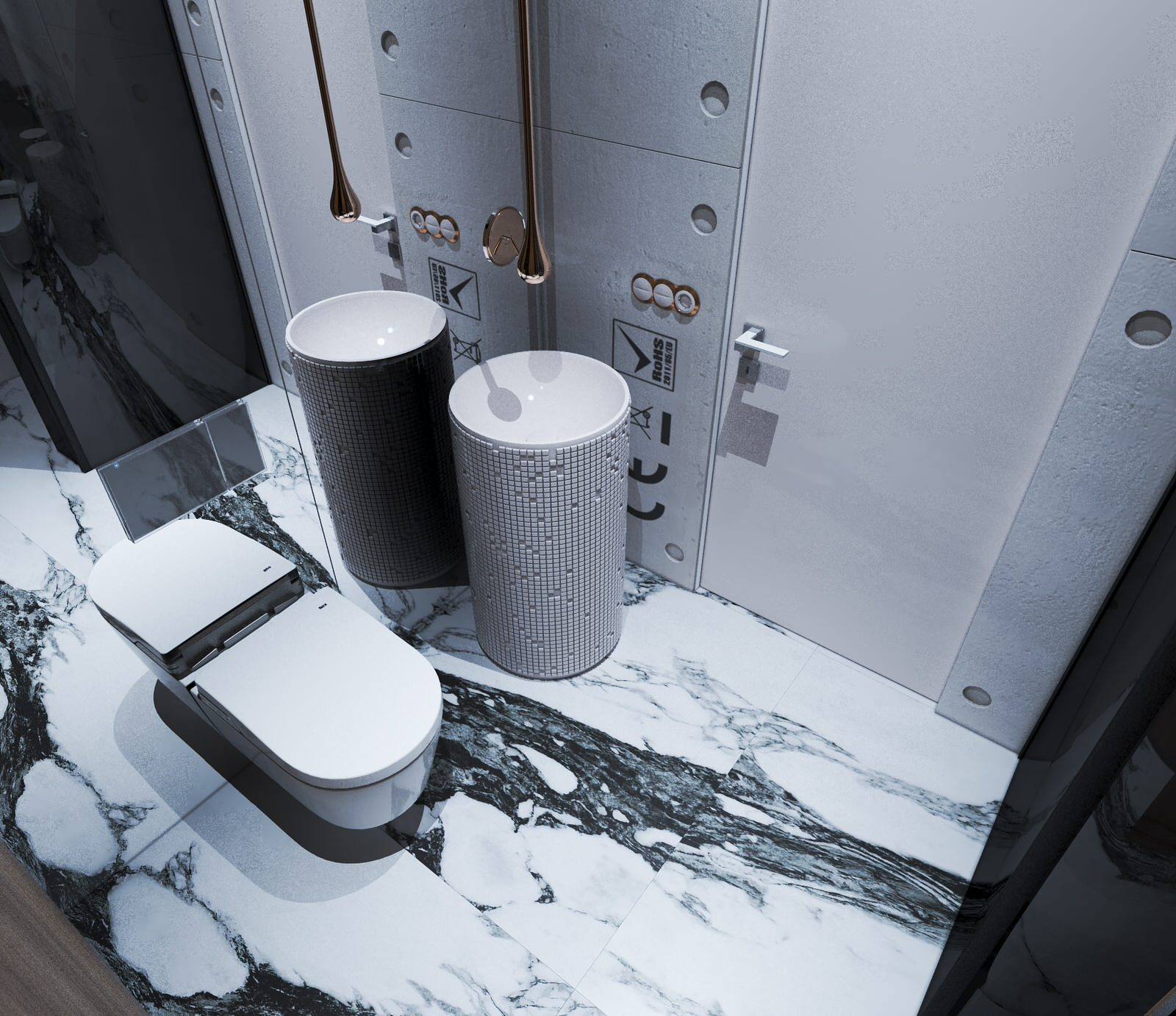 New design project apartment in Vladivostok, residential complex Aquamarine