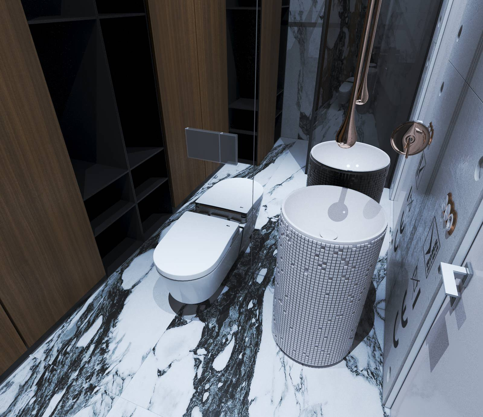 New design project apartment in Vladivostok, residential complex Aquamarine