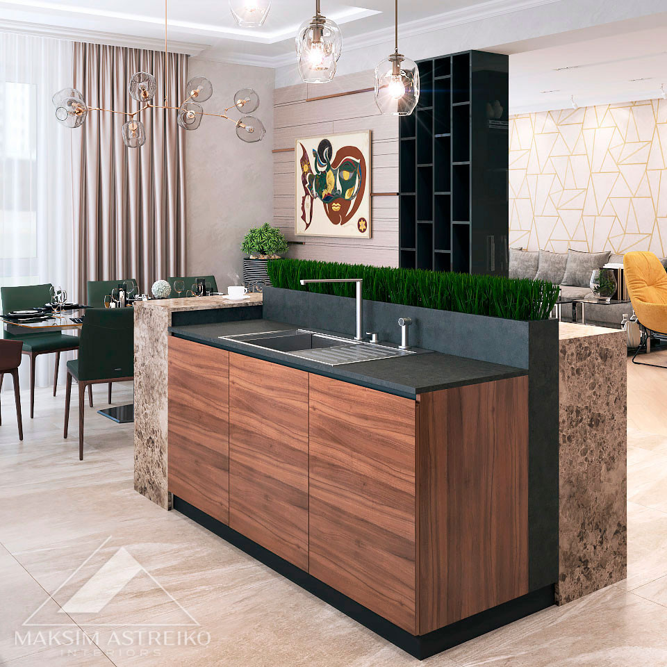 Современный интерьер коттеджа в Могилеве