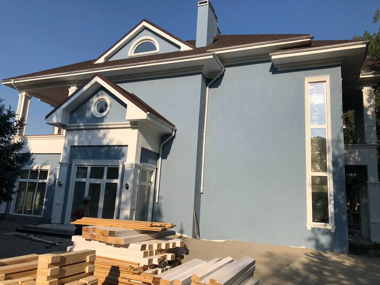 Утепление фасада мокрым способом