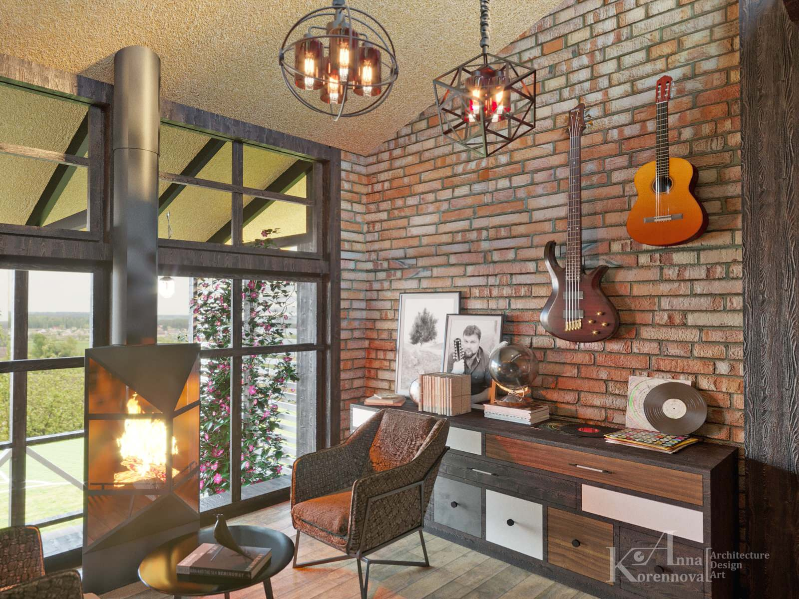 Проект загородного дома Loft Dacha