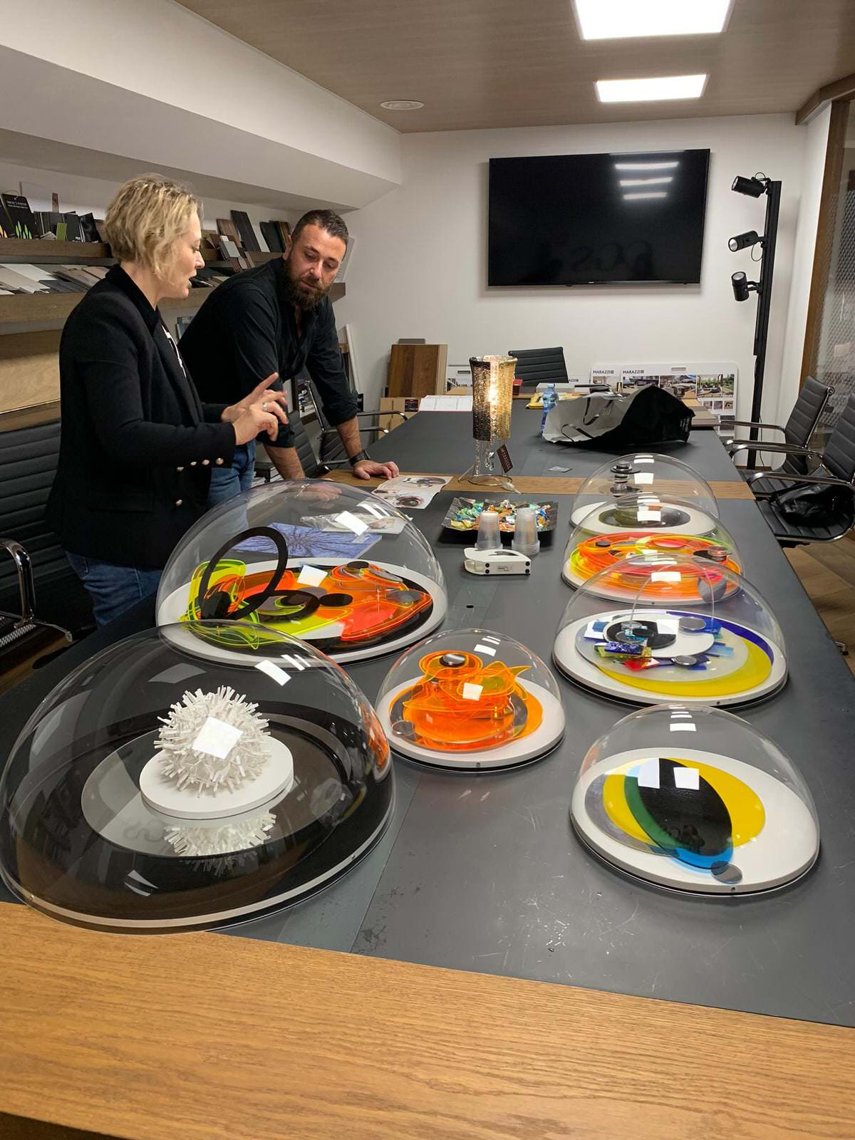 Арт-объекты в Шоу руме Лугано. Аrt-object in Lugano's showroom,Ticino. Switzerla