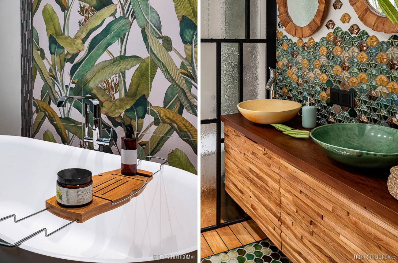 тропическая ванная в ЖК Фили-Град