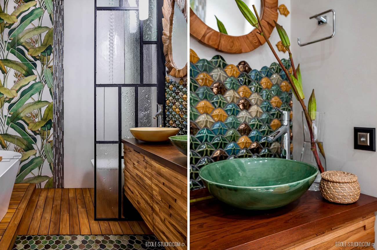 тропическая ванная в ЖК Фили-Град