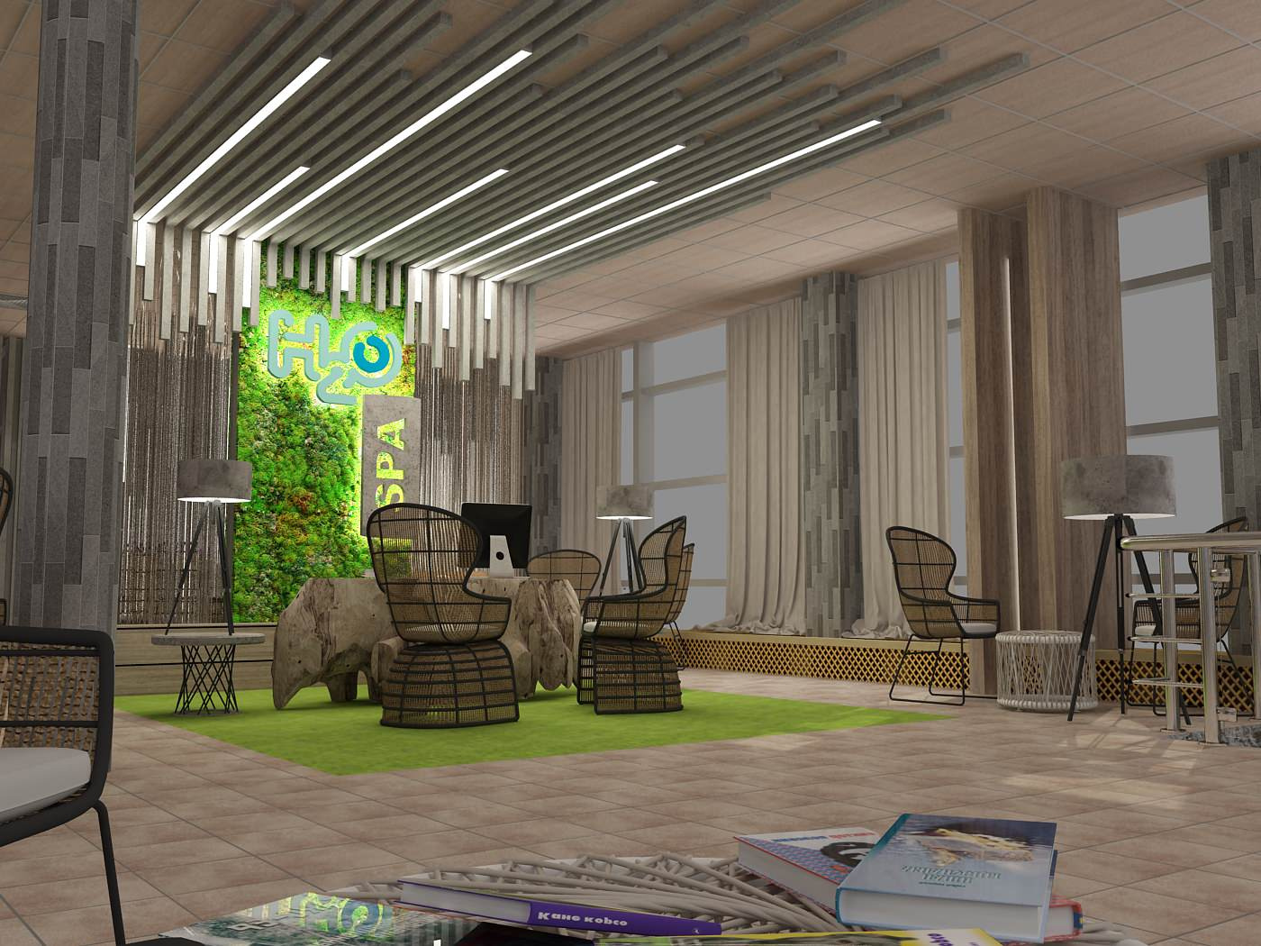 Реконструкция зоны SPA в "H2O"