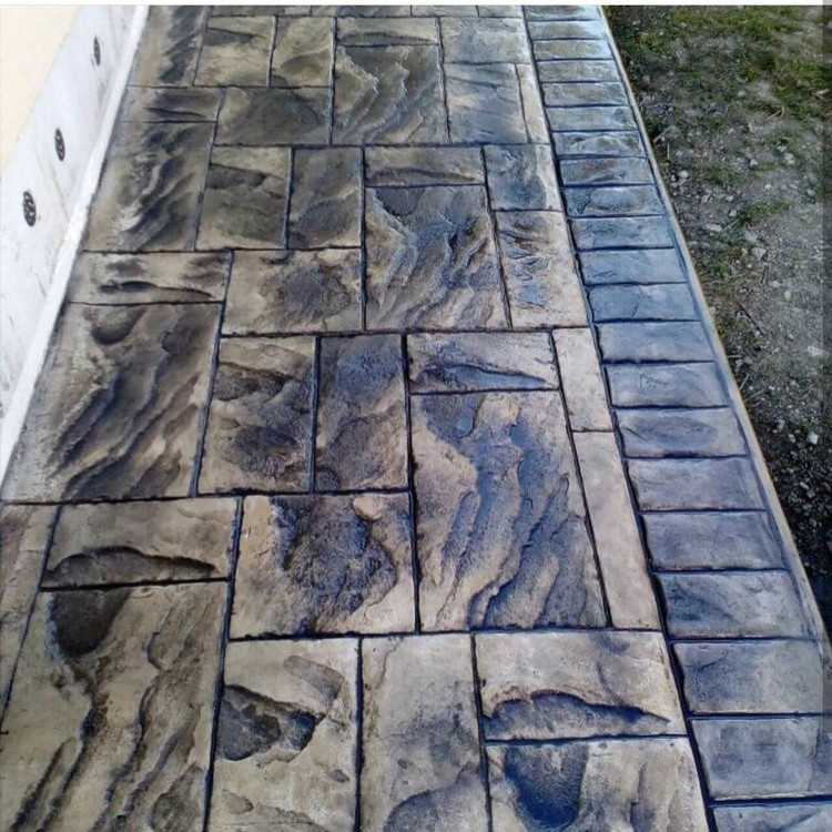 Печатный штампованный бетон