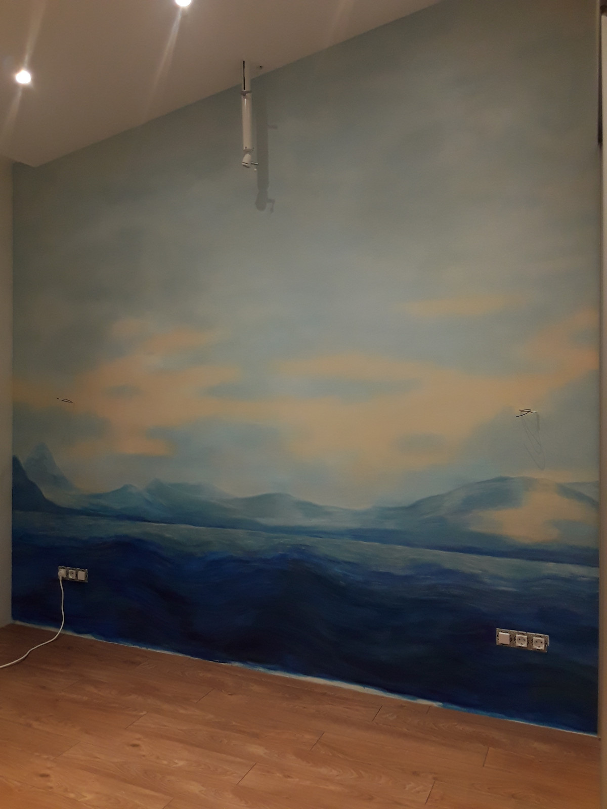 Частный интерьер в мансарде