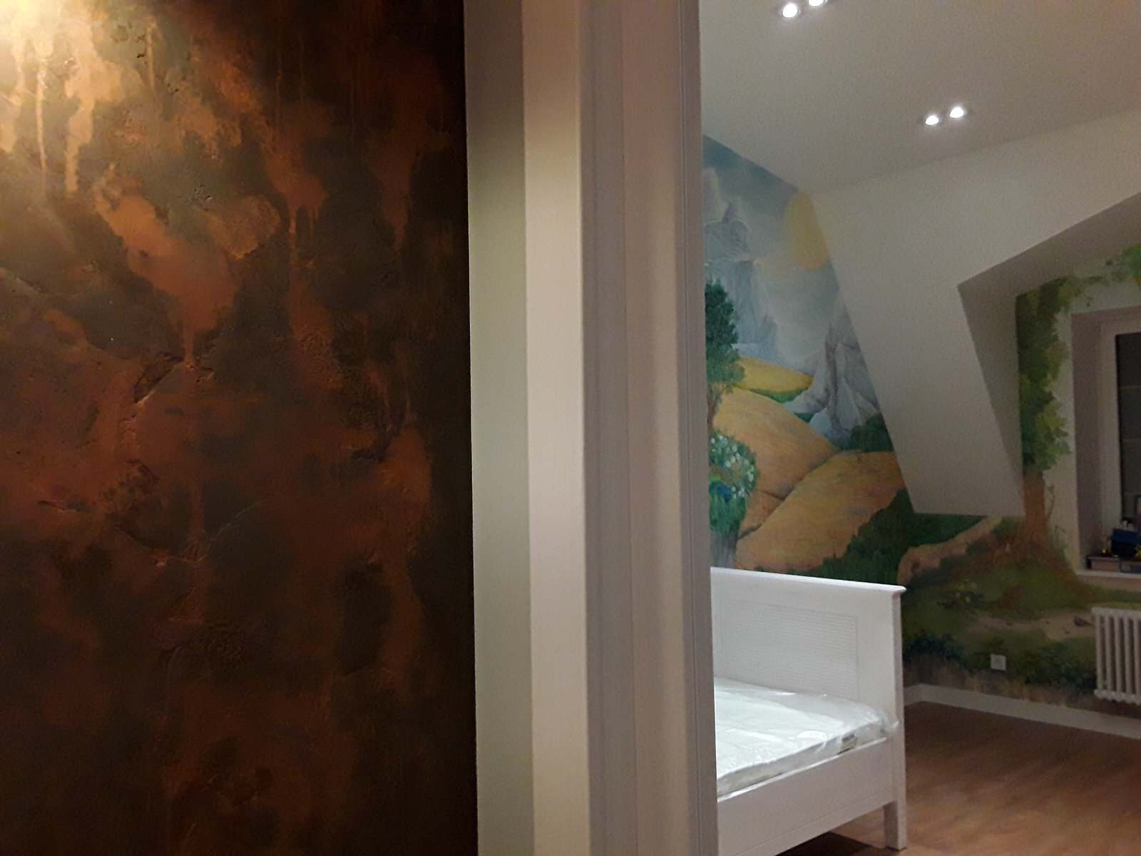 Частный интерьер в мансарде