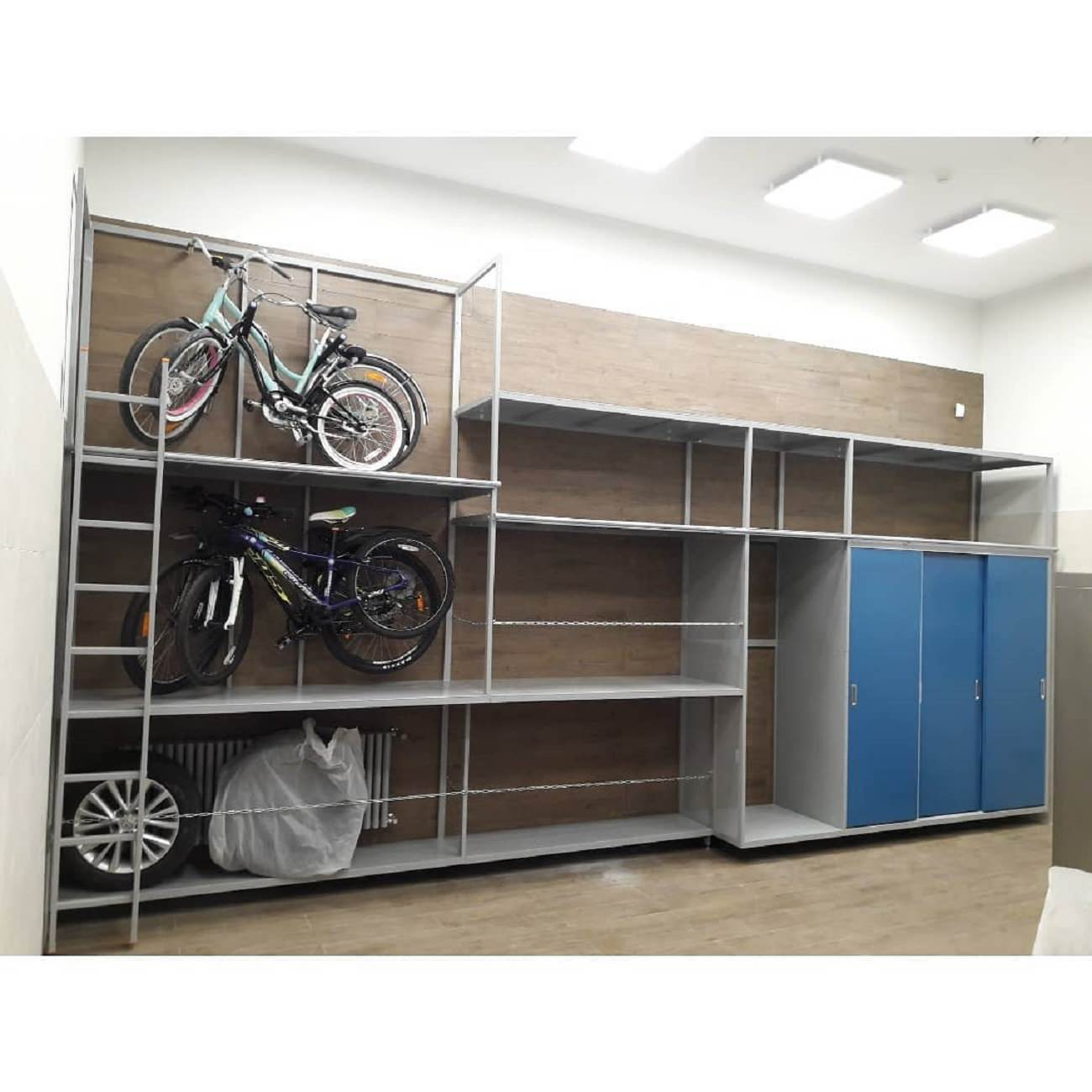 Обложка проекта: Стеллажи для велосипедов в гараж и шкаф