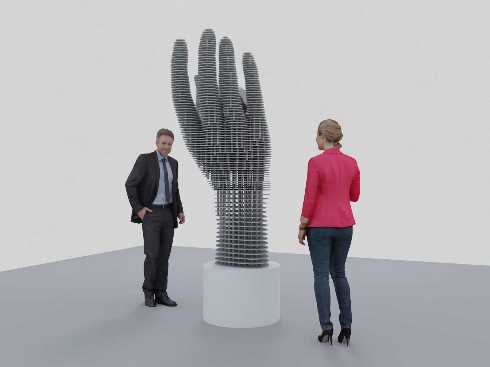 Скульптура "Рука с шаром"