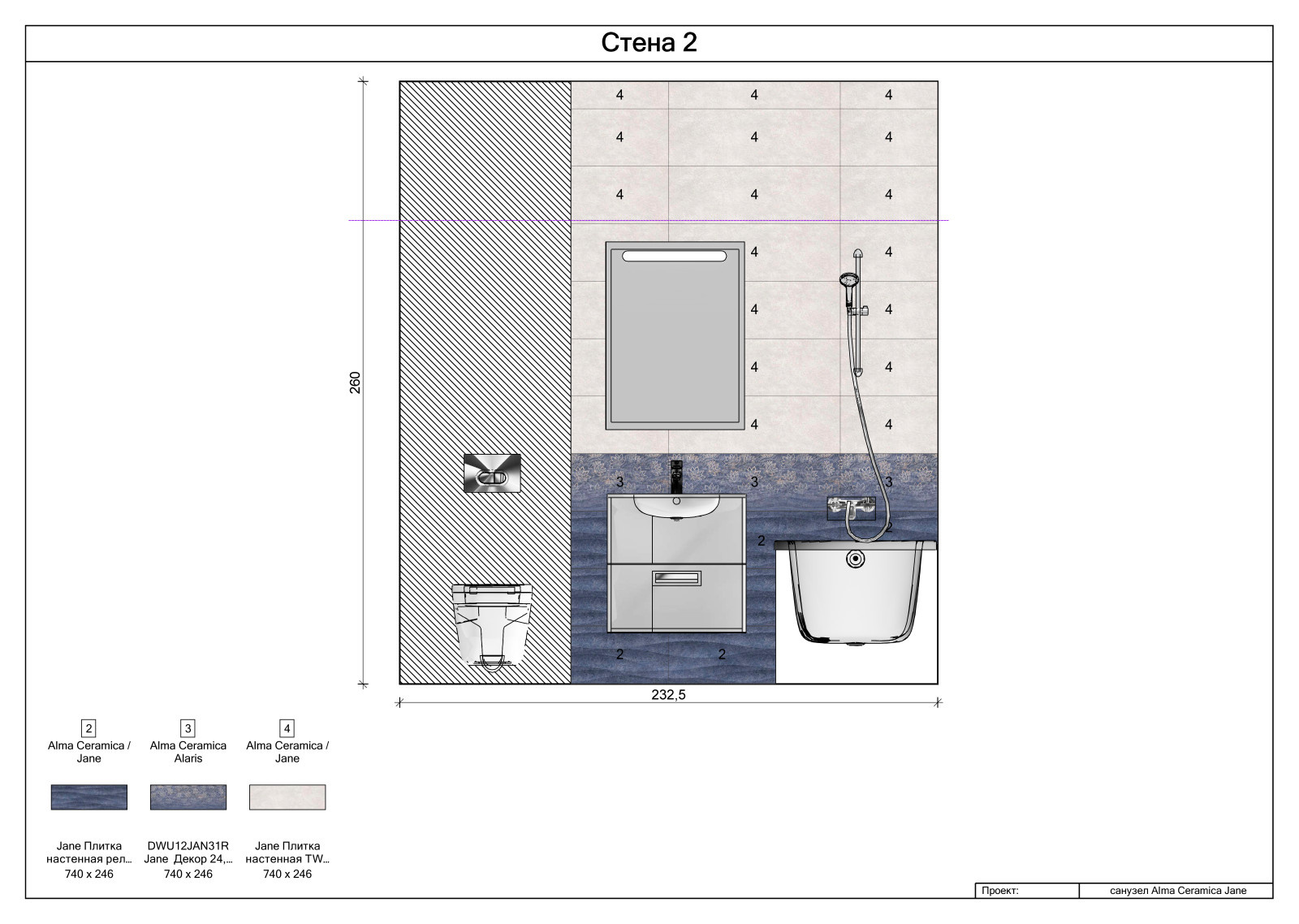 Санузел Jane Alma Ceramica