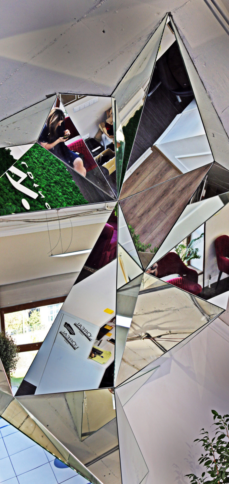 Интерьер входной группы салона красоты SW HOLDING в Эко-стиле