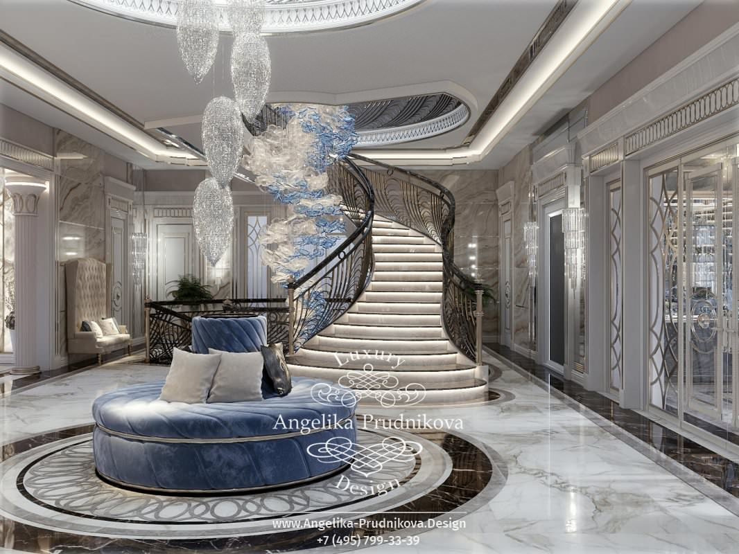 Дизайн-проект интерьера загородного дома в КП Сады Майендорф