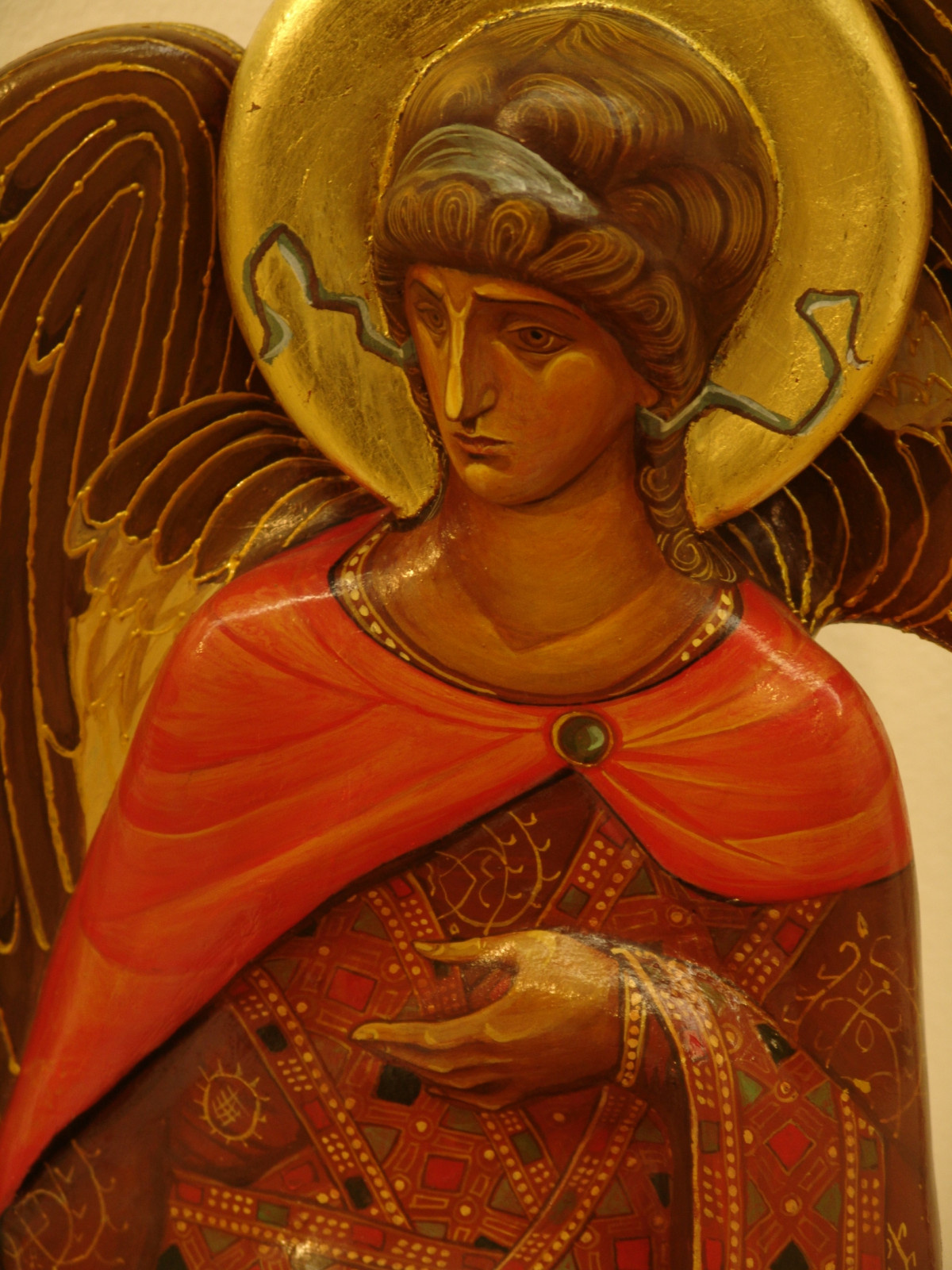 Ангел третий, сидящий. Фрагмент