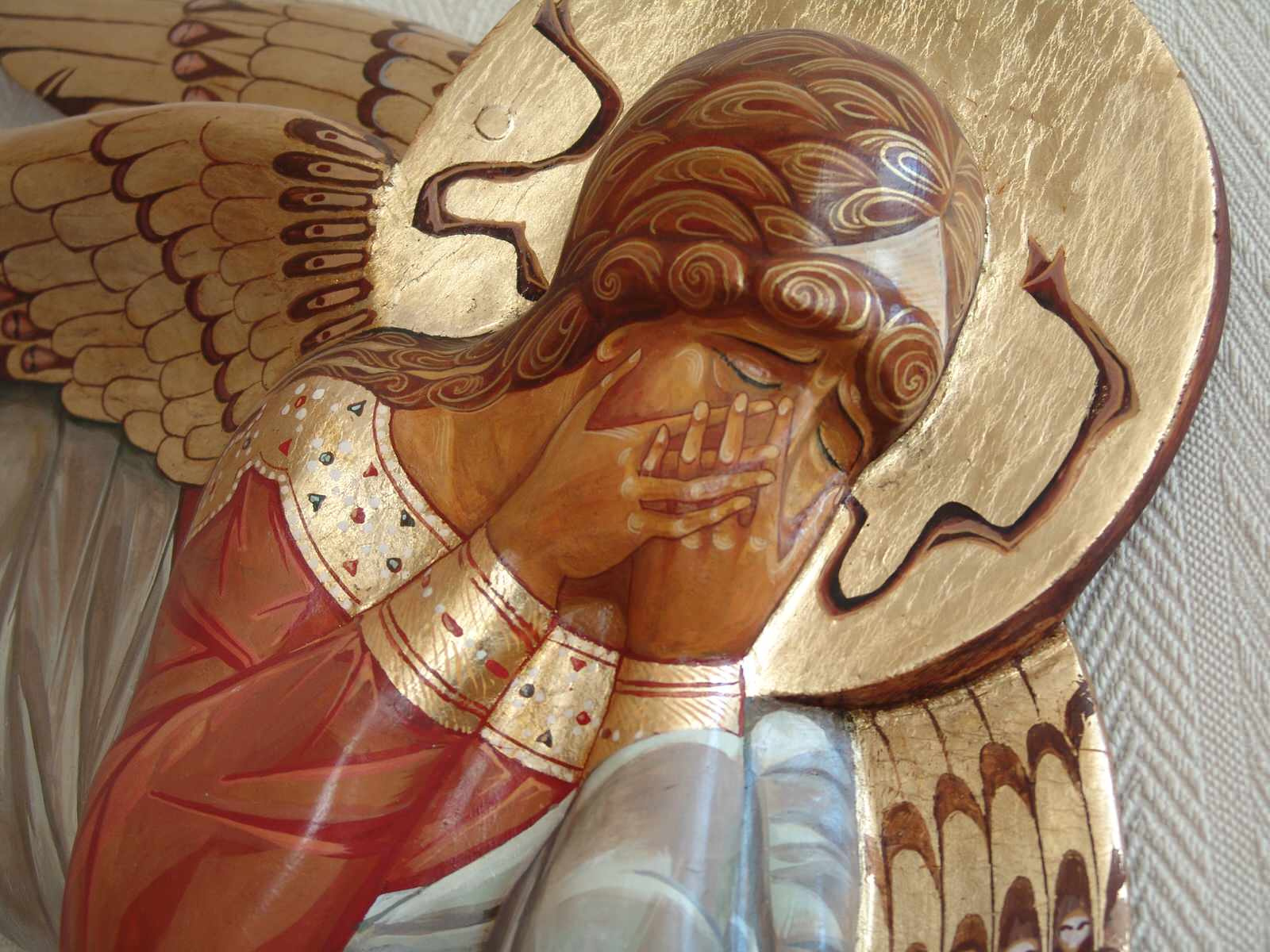 Ангел четвертый, летящий плачущий. Фрагмент