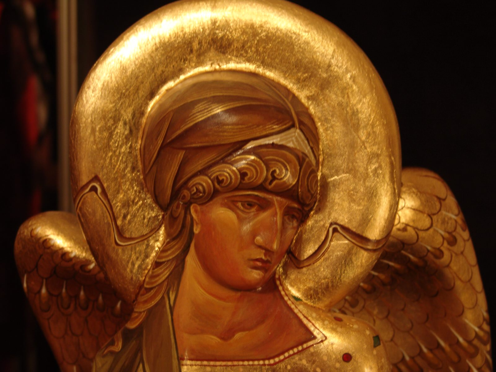 Ангел второй, сидящий. Фрагмент