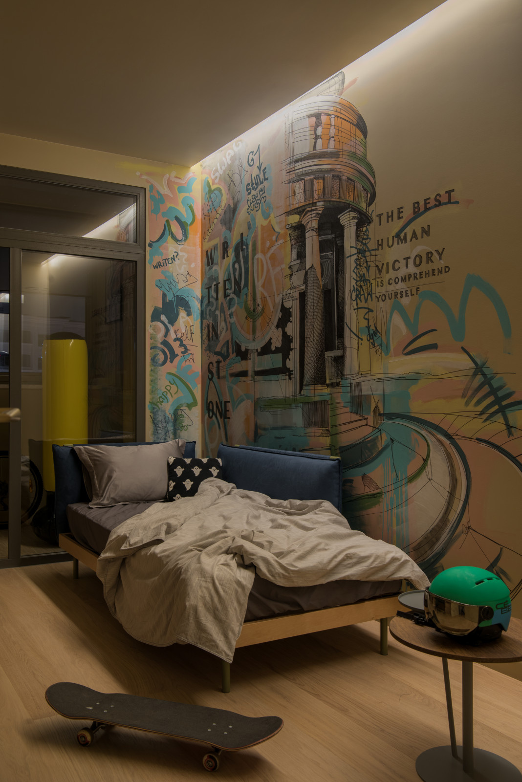 Роспись в комнате подростка «Олимп»