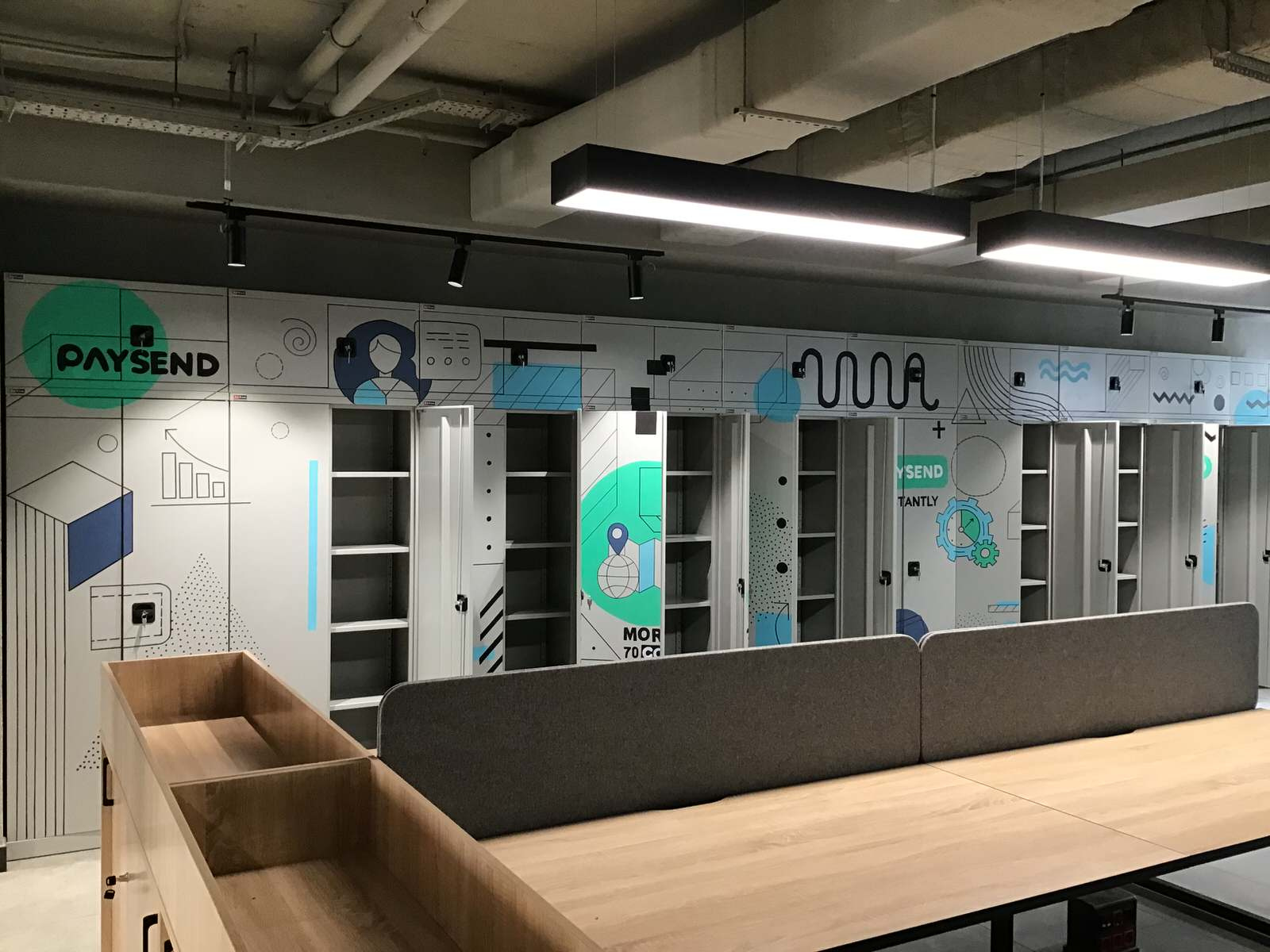 Роспись в офисе компании Инфографика