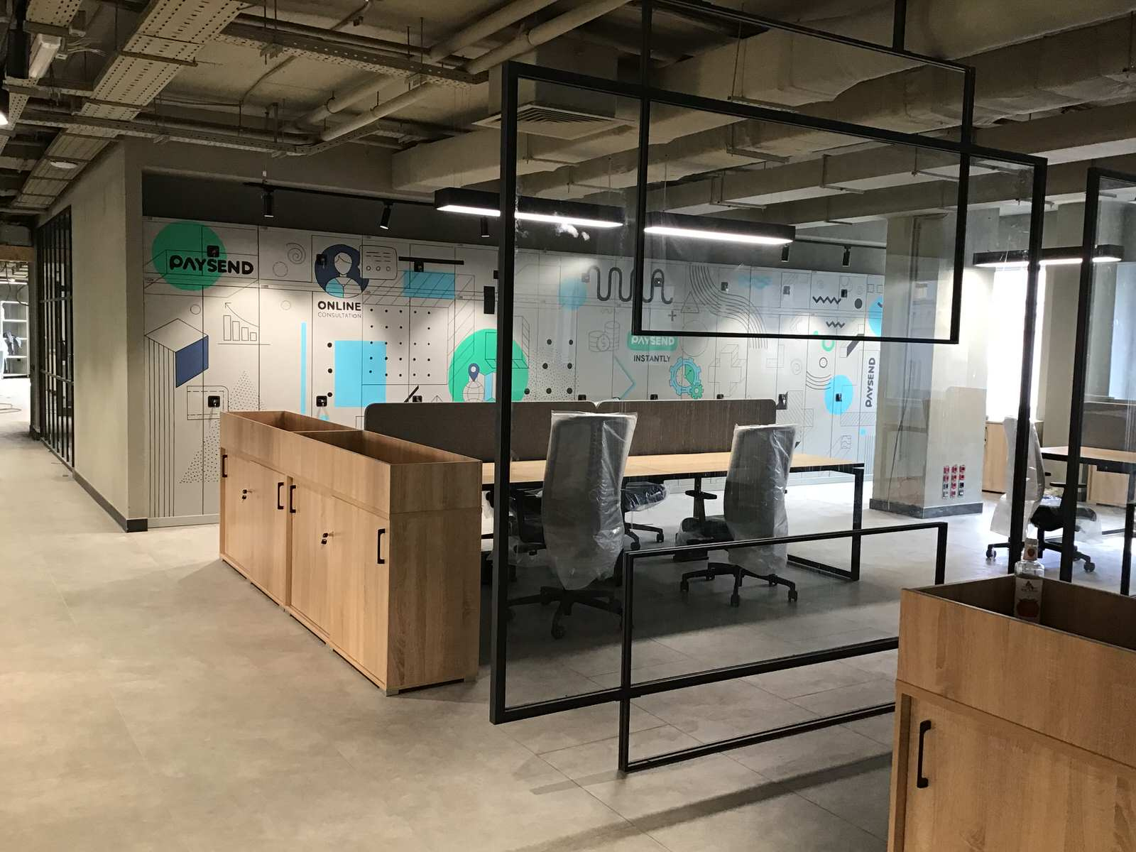 Роспись в офисе компании Инфографика