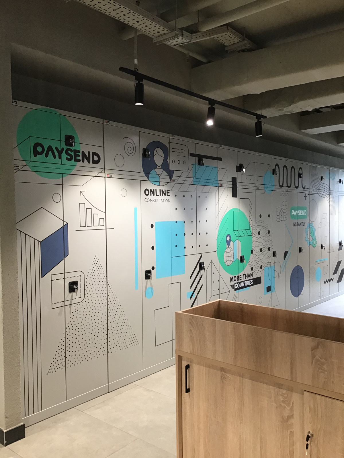 Роспись в офисе компании Инфографика