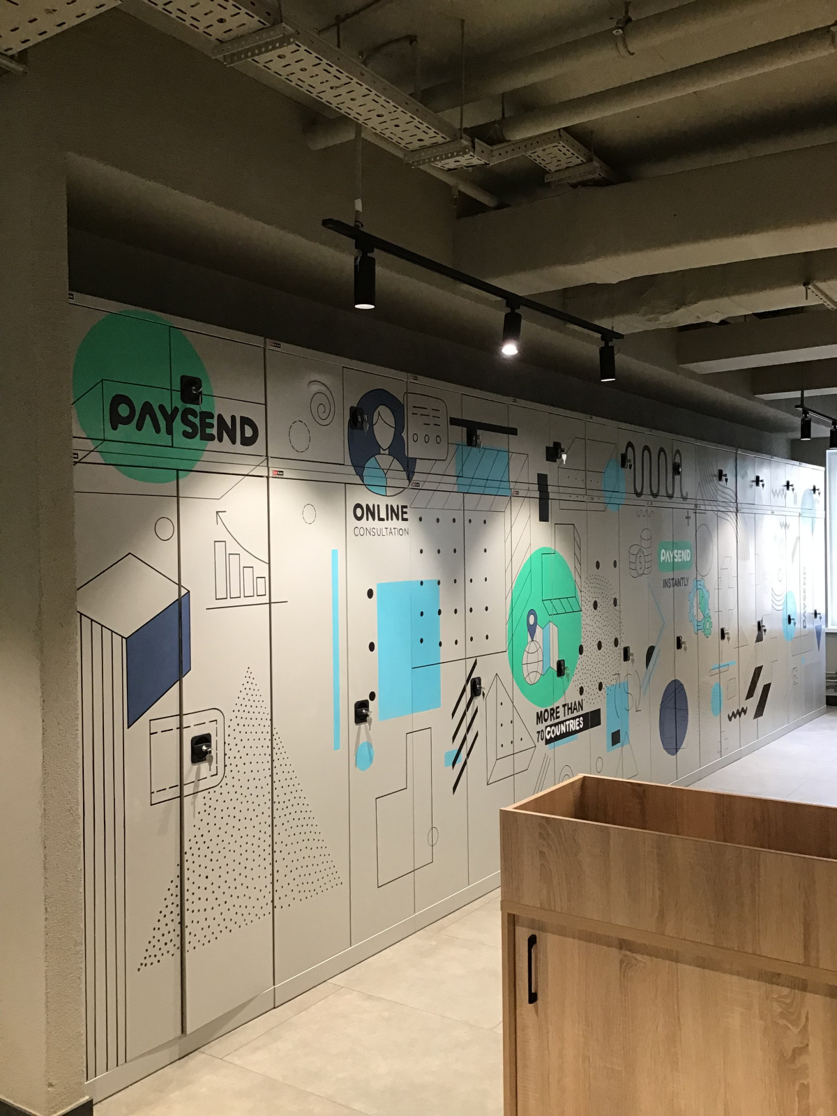 Роспись в офисе компании Инфографика