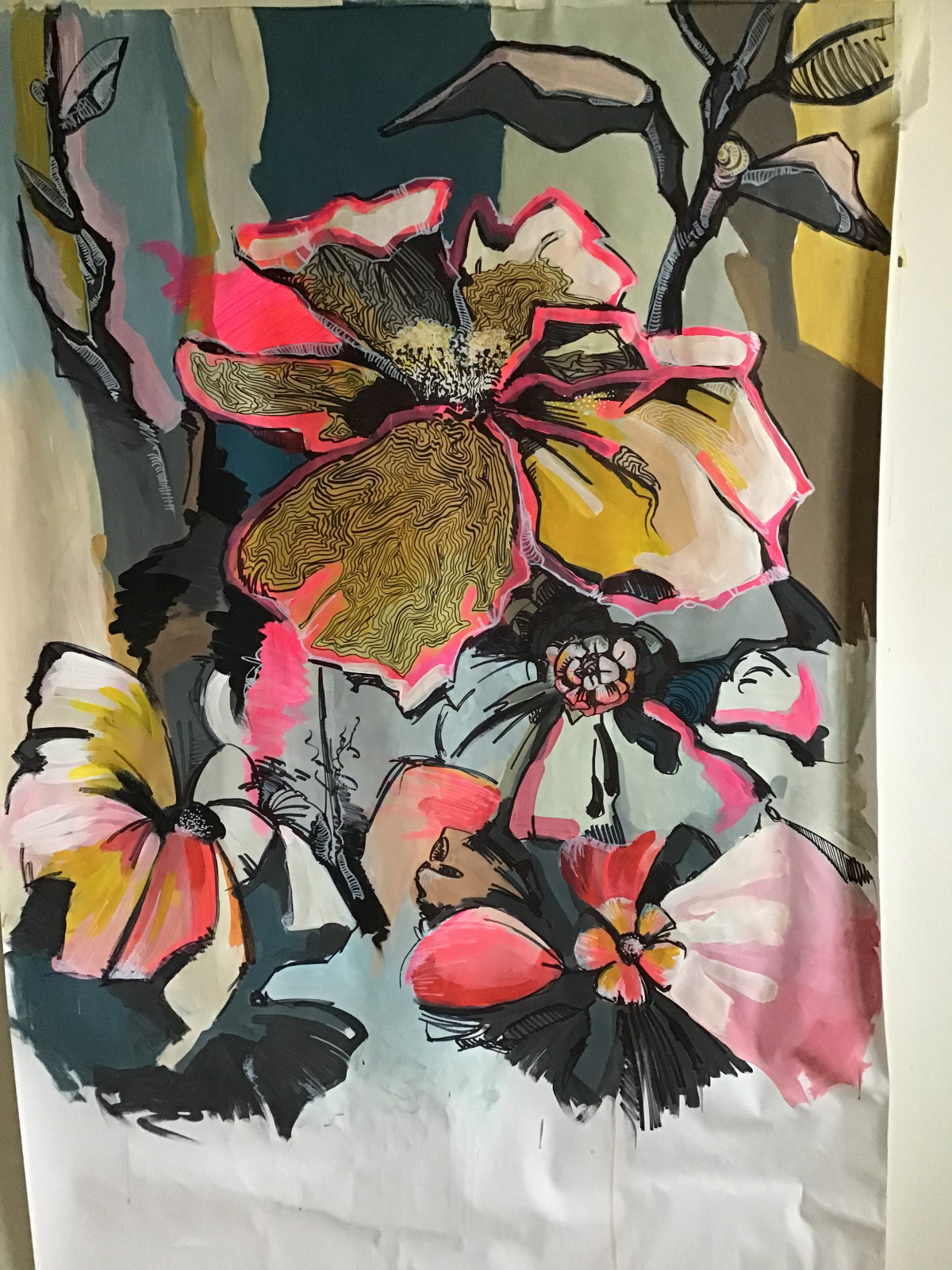 Интерьерное панно ‘No more roses’