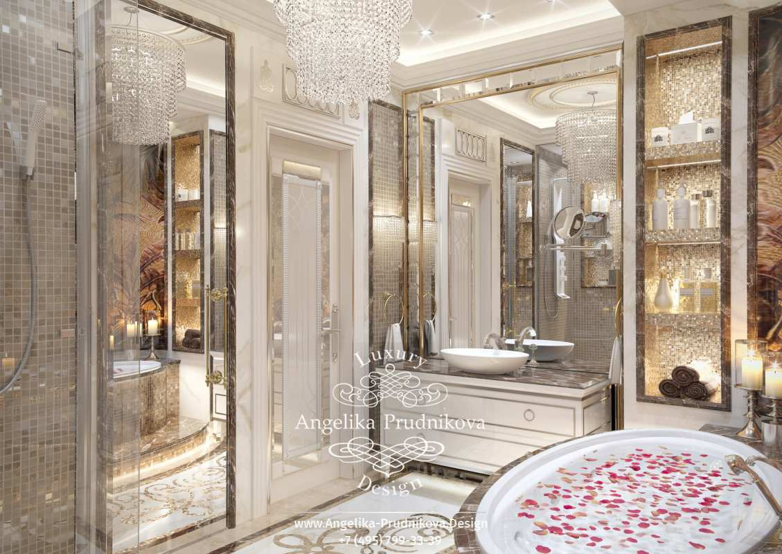 Дизайн-проект интерьера ванной комнаты в ЖК Горизонт