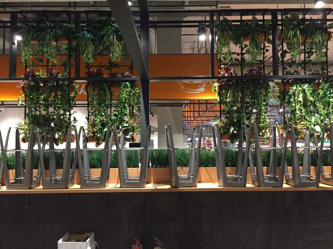 Озеленение кафе Перекрёсток м. Технопарк