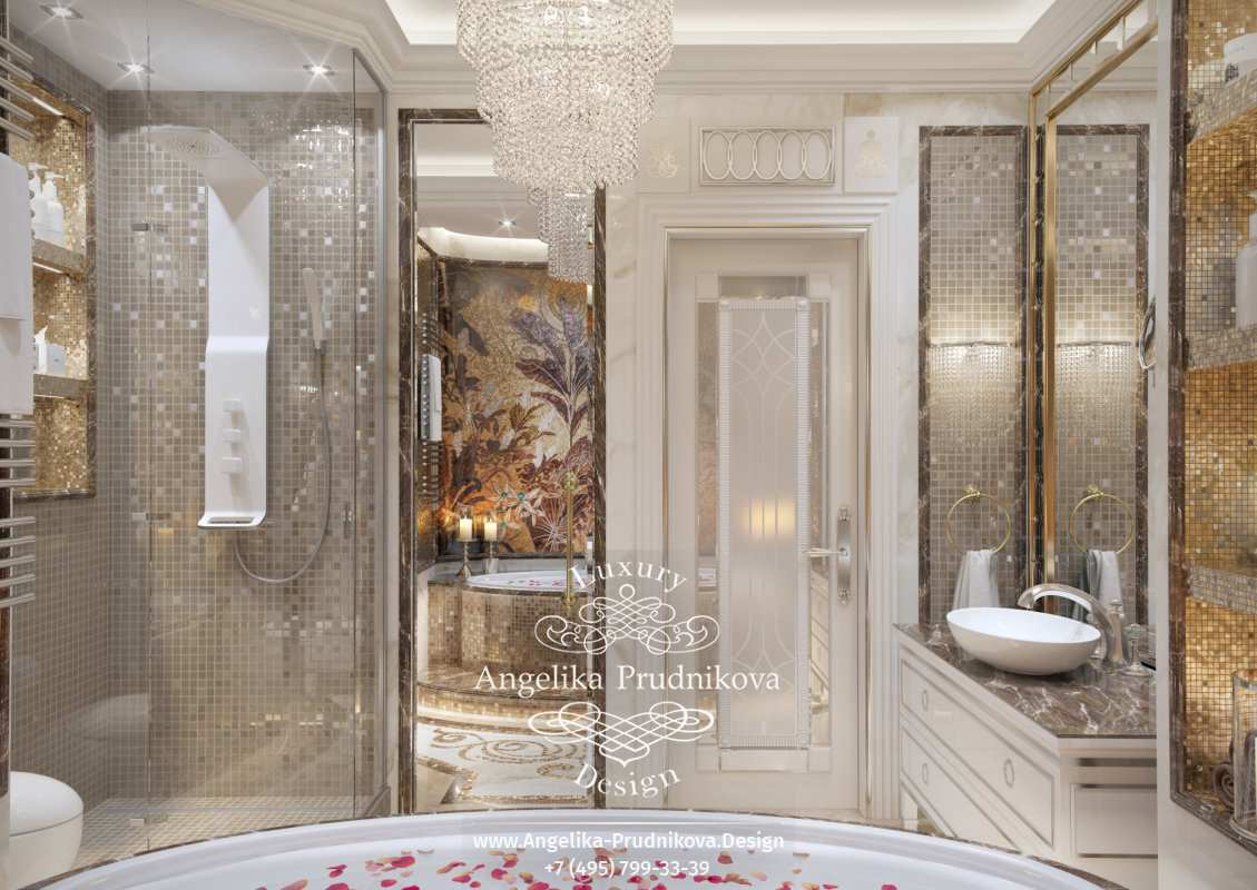 Дизайн-проект интерьера ванной комнаты в ЖК Горизонт