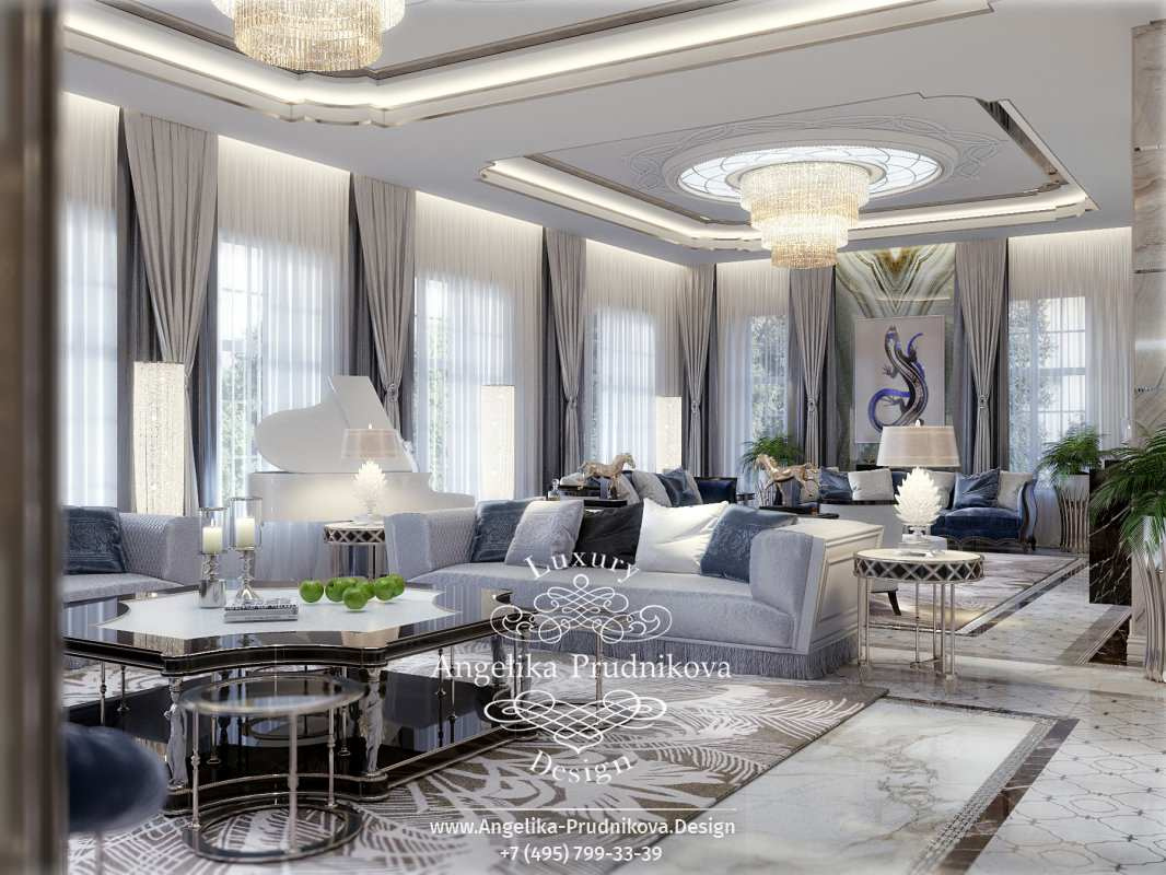 Дизайн-проект интерьера загородного дома в КП Сады Майендорф