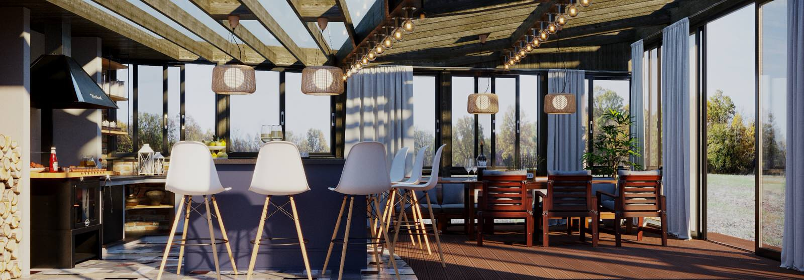 Летняя кухня в Малаховке