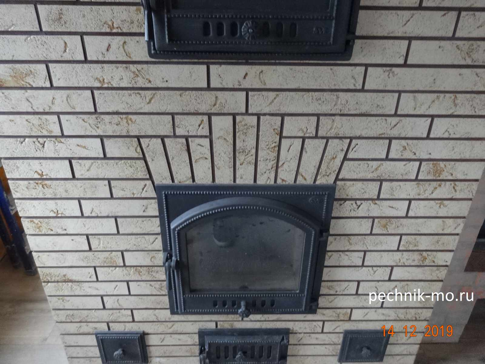 Стеклянная топочная дверца