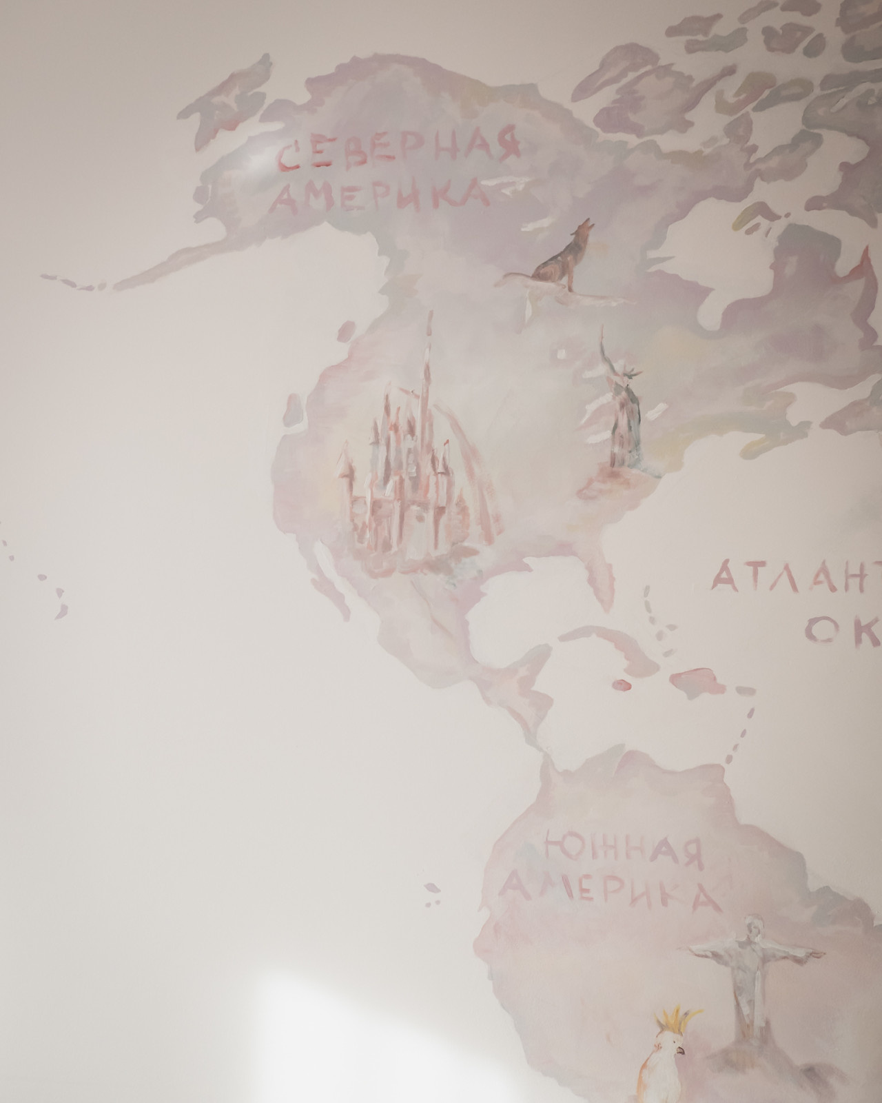 Карта мира с животными