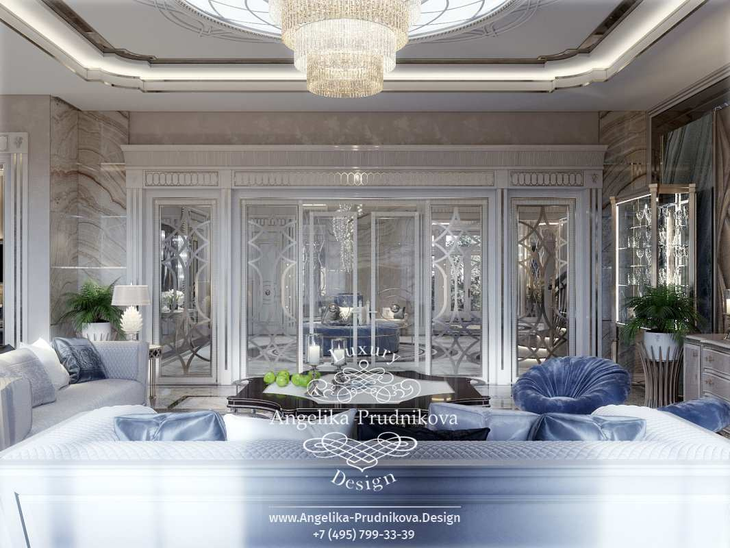 Дизайн-проект интерьера загородного дома в КП Сады Майендорф