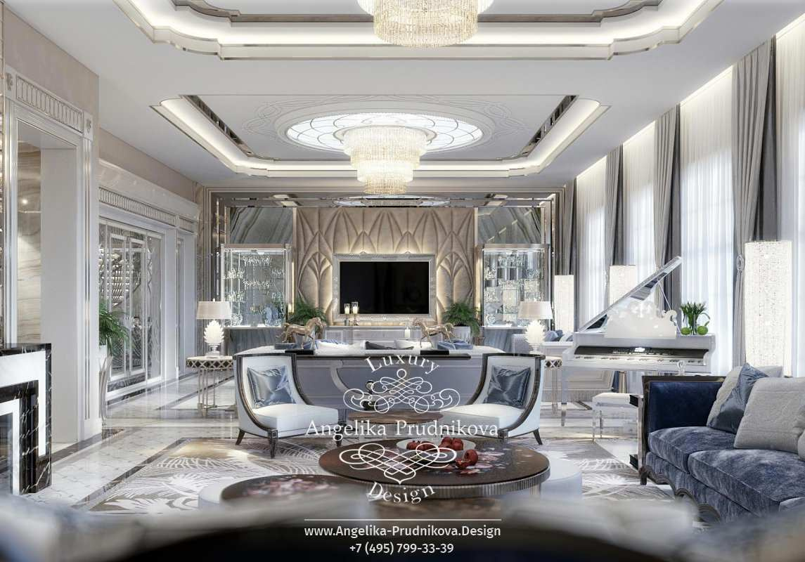 Дизайн-проект интерьера загородного дома в КП Сады Майендорф