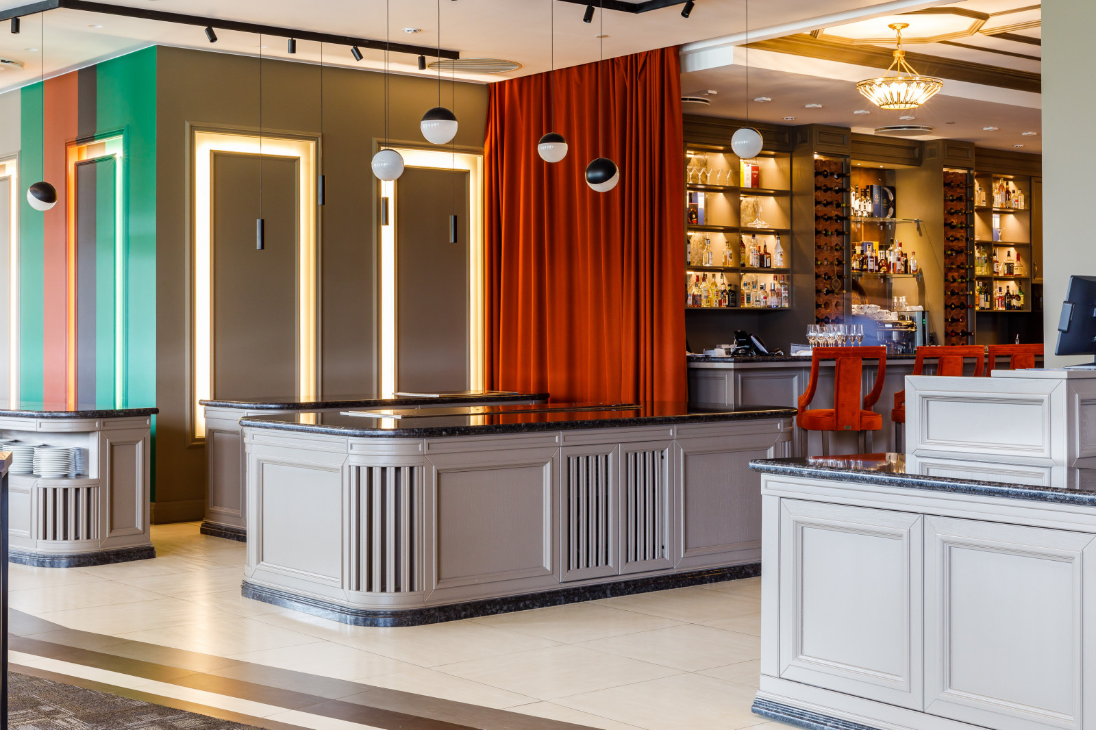 Проект ресторан "Four Points by Sheraton" дизайнера Светланы Романовой