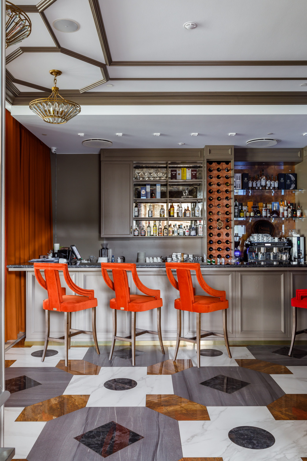 Проект ресторан "Four Points by Sheraton" дизайнера Светланы Романовой