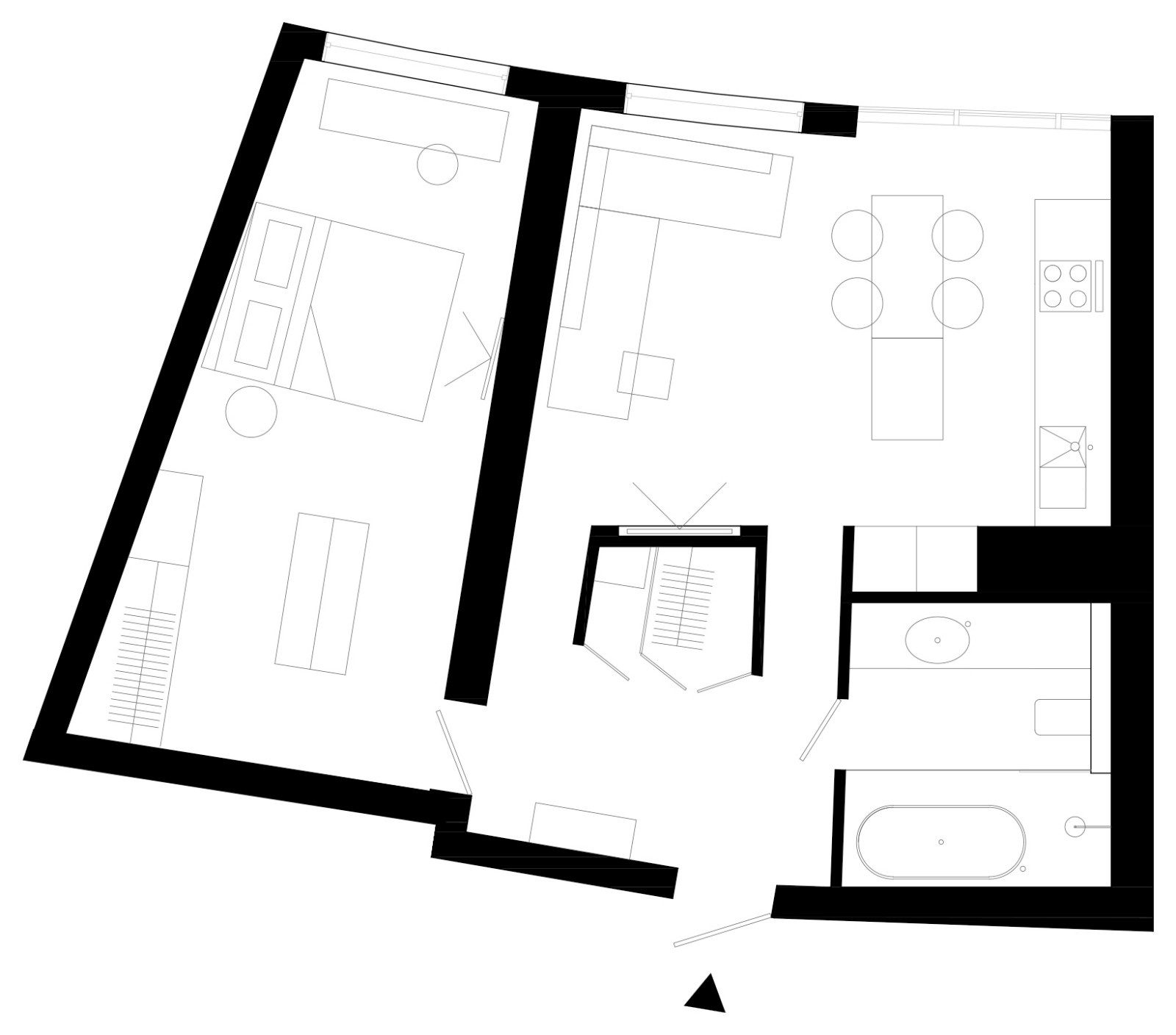 Scandinavian minimalism apartments